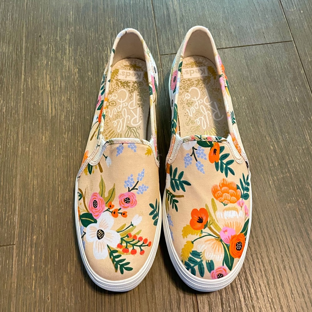 Keds Rifle Paper Co. Double Decker Sneakers 8.5